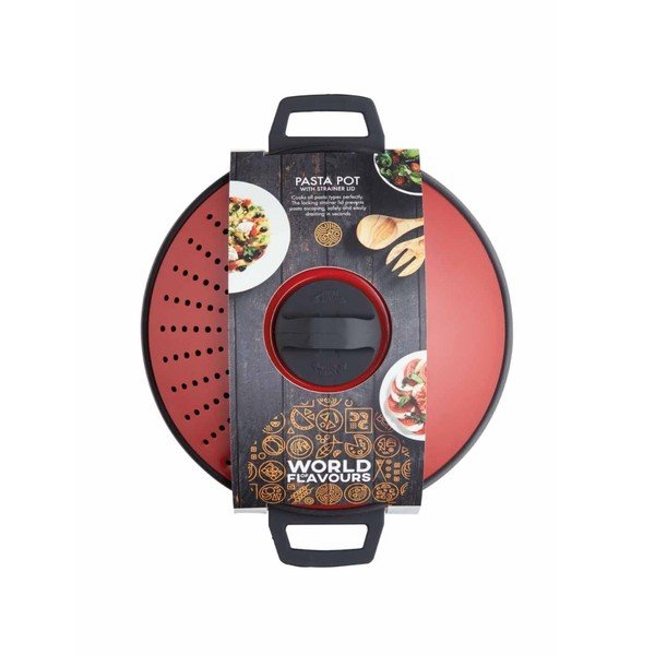Lonec s pokrovom za vlivanje testenin Kitchen Craft World Of Flavours, 4 l-image-1