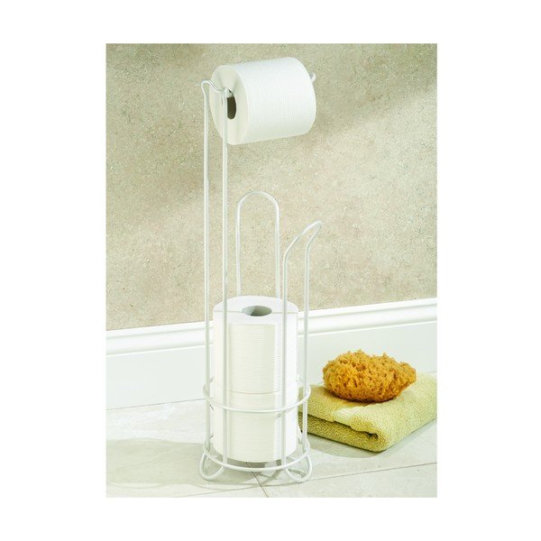 Belo jekleno stojalo za WC papir Classico – iDesign-image-4