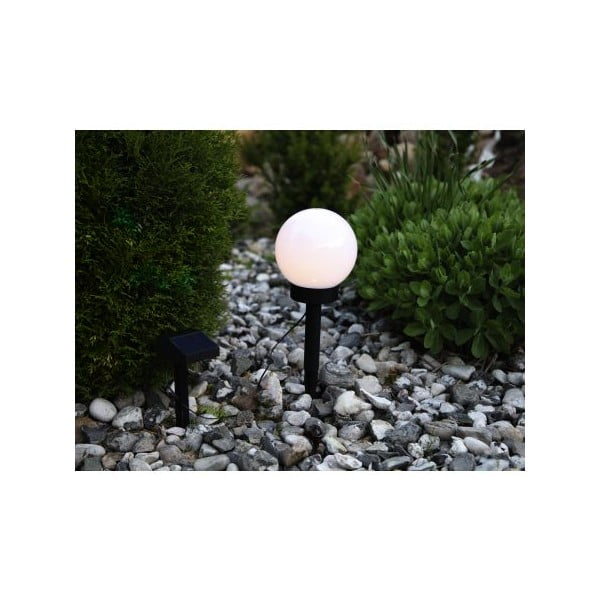 Vrtna solarna LED svetilka Star Trading Globe Stick, ⌀ 15 cm