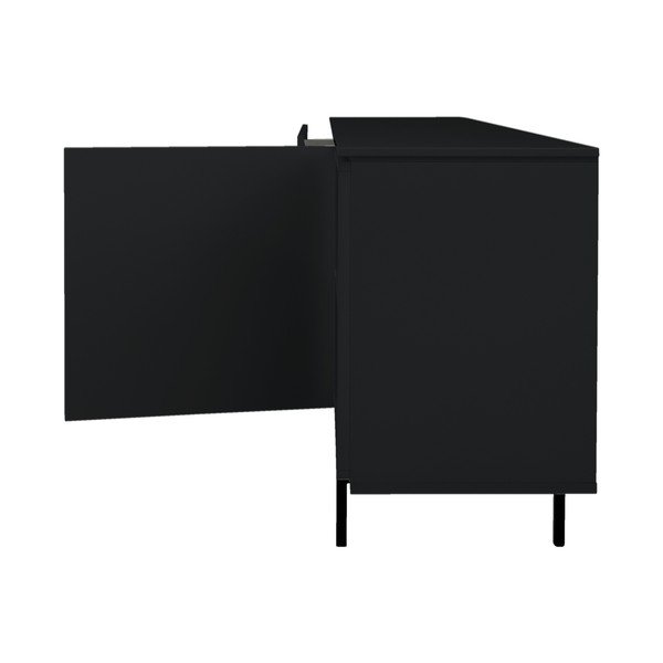 Črna nizka komoda 210x76 cm Plain – Tenzo-image-4