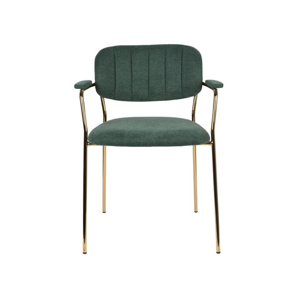 Temno zeleni jedilni stoli v kompletu 2 ks Jolien – White Label-image-2