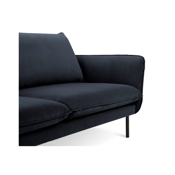 Temno moder žameten kavč Cosmopolitan Design Vienna, 230 cm-image-3