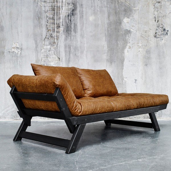 Kavč Karup Vintage Bebop Black/Cognac-image-1
