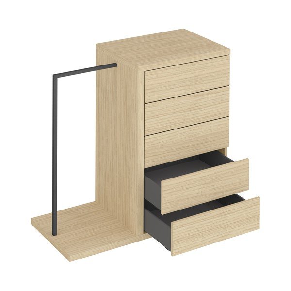 Komoda v dekorju hrasta 105x113 cm Hugo - TemaHome-image-3