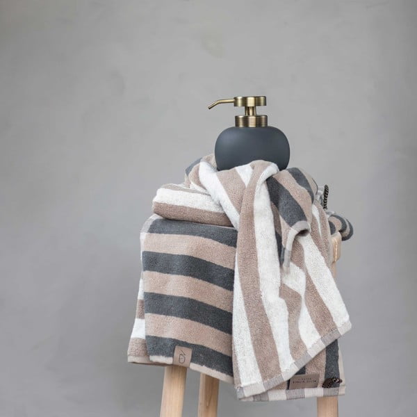 Modro-siva brisača iz organskega bombaža 50x90 cm Disorder - Mette Ditmer Denmark-image-1