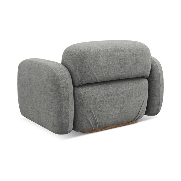 Siv modul za sedežno garnituro iz tkanine bouclé Ailani – Makamii-image-3