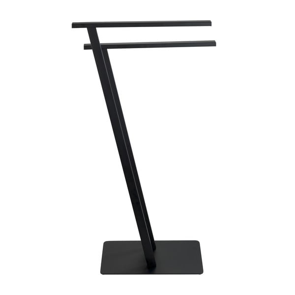 Mat črno jekleno stojalo za brisače Lirio – Wenko-image-3