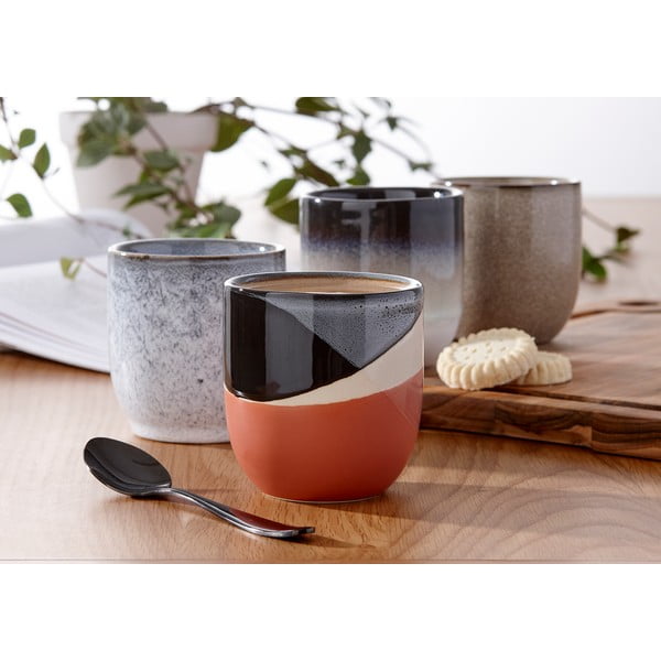 Črno-bela lončena skodelica Ladelle Cafe, 300 ml-image-1