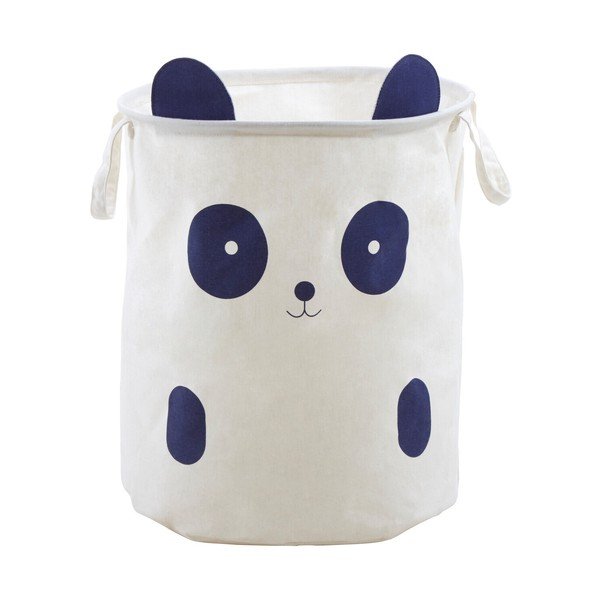 Bela tekstilna otroška škatla za shranjevanje ø 38x48 cm Mimo Panda Face – Premier Housewares