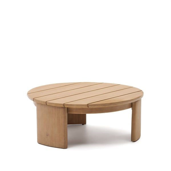 Okrogla vrtna miza iz evkaliptusovega lesa ø 90 cm Xoriguer - Kave Home