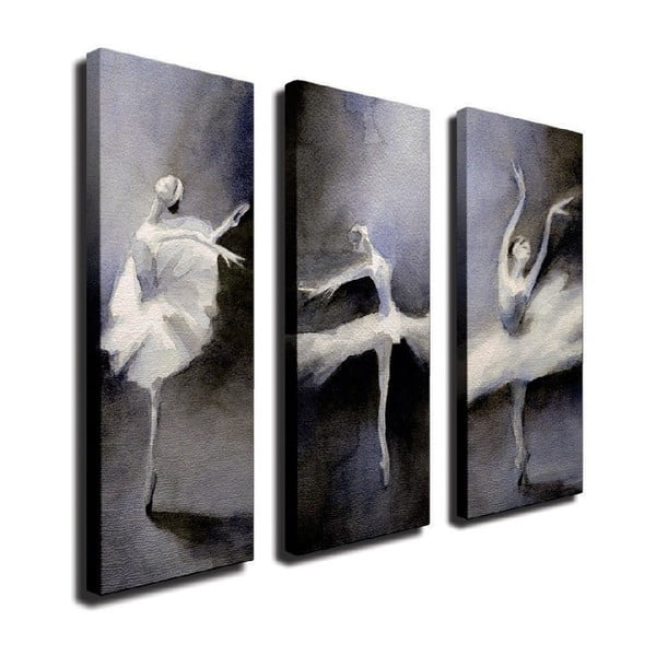 3-delna slika na platnu Balet