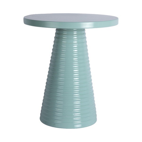 Kovinska okrogla stranska mizica ø 40 cm Catania Ribbed – Leitmotiv