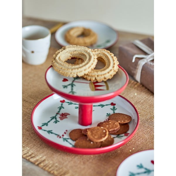 Lončen etažer z božičnim motivom Yule – Bloomingville-image-1