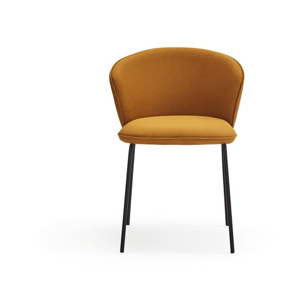 Gorčično rumeni oblazinjeni jedilni stoli v kompletu 2 ks Add – Teulat-image-3