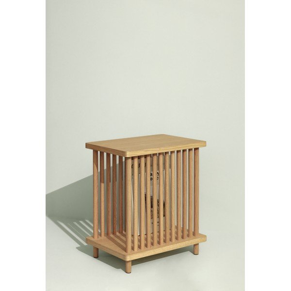 Stranska mizica v hrastovem dekorju 27x37 cm Acorn – Hübsch-image-3