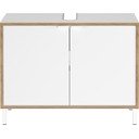 Bela visoka omarica za pod umivalnik 80x60 cm Topeka – Germania