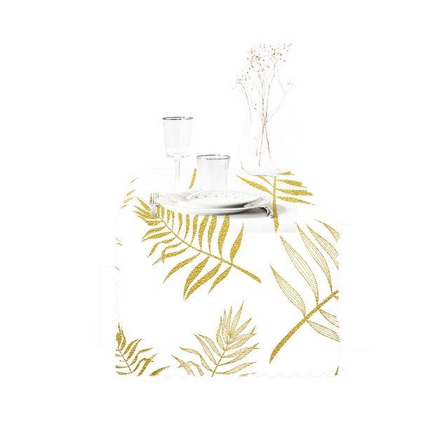 Namizni tekač 45x140 cm Leaves – Minimalist Cushion Covers-image-3