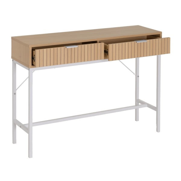 Stranska mizica v hrastovem dekorju 30x100 cm Mid-Lines – Casa Selección-image-1