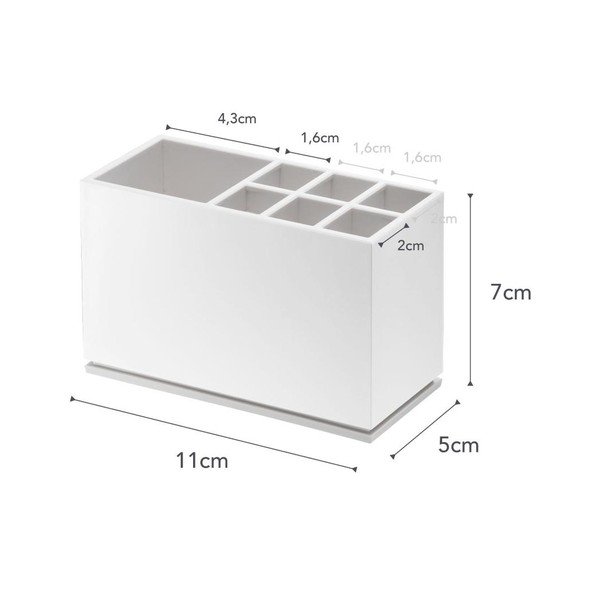 Beli lonček za zobne ščetke YAMAZAKI Mist-image-4