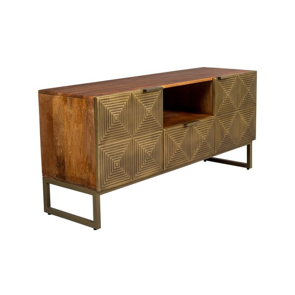 TV omarica iz masivnega manga v zlati barvi 40x60 cm Volan – Dutchbone-image-2