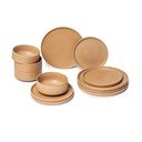 12-delni opečnato oranžni lončeni set posode Bonami Selection Malia