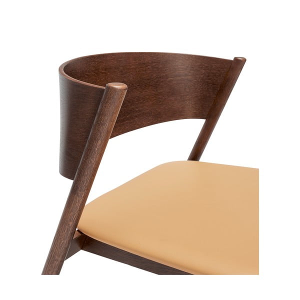 Temno rjav fotelj Oblique – Hübsch-image-4