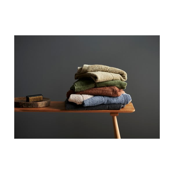 Temno siva frotirna bombažna brisača 50x100 cm Line – Södahl-image-3