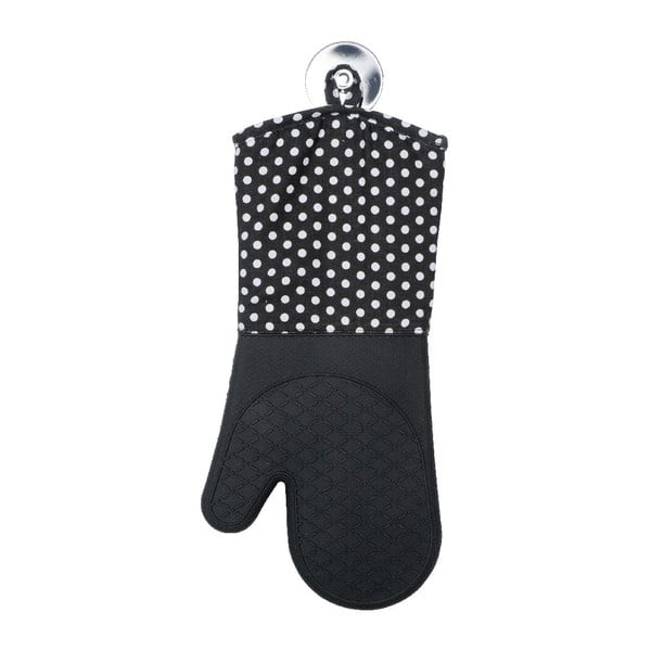 Komplet 2 črnih zaščitnih silikonskih rokavic za peko Wenko Oven-image-3