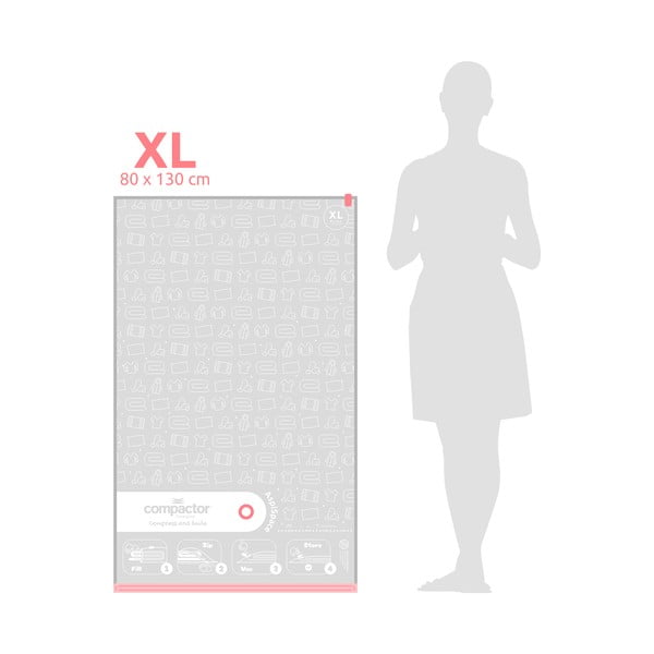 Vakuumske vreče za oblačila v kompletu 3 ks Vacuum XL – Compactor-image-3