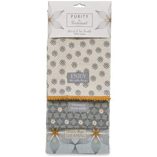 Komplet 3 kuhinjskih krp Cooksmart® Purity Cotton