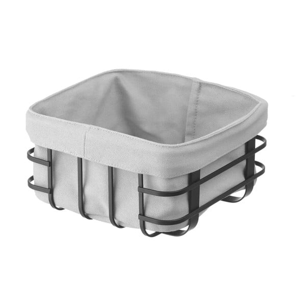 Črno-siva košara za kruh s tekstilno podlogo Hendi, 19 x 19 cm-image-2