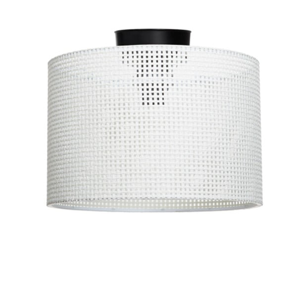 Kremno bela stropna svetilka s tekstilnim senčilom ø 30 cm Goza – Squid Lighting
