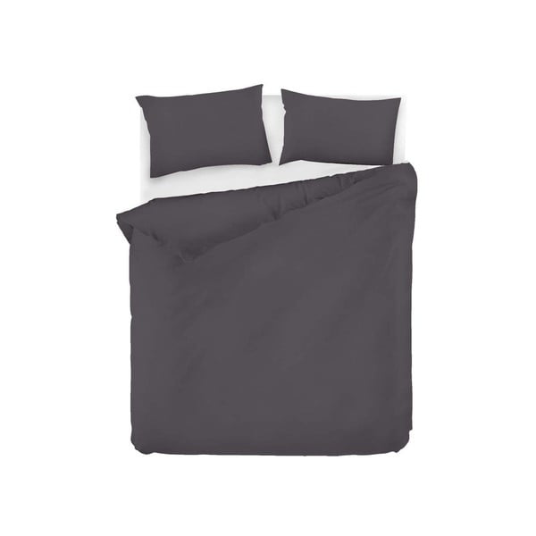 Antracitno siva enojna bombažna posteljnina 140x200 cm Fresh Color – Mijolnir