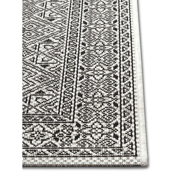 Črno-bež zunanja preproga NORTHRUGS Cuadrado, 140 x 200 cm-image-2
