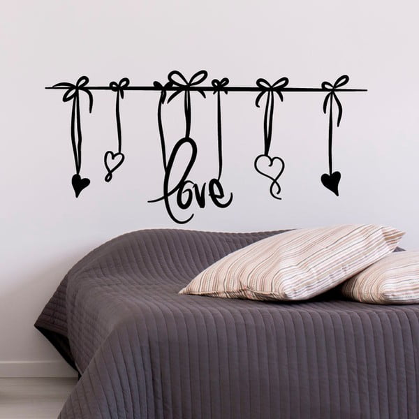 Bela nalepka Ambiance Love Headboard-image-1