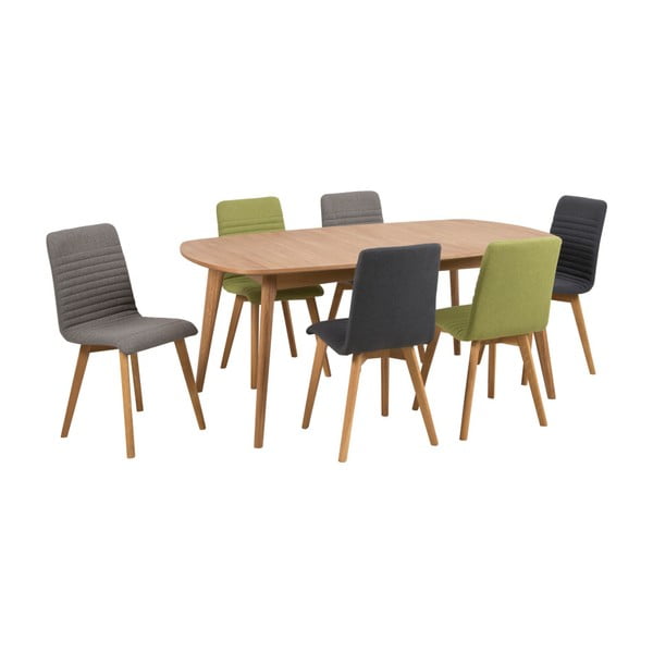 Komplet 2 svetlo sivih jedilnih stolov Actona Arosa-image-3