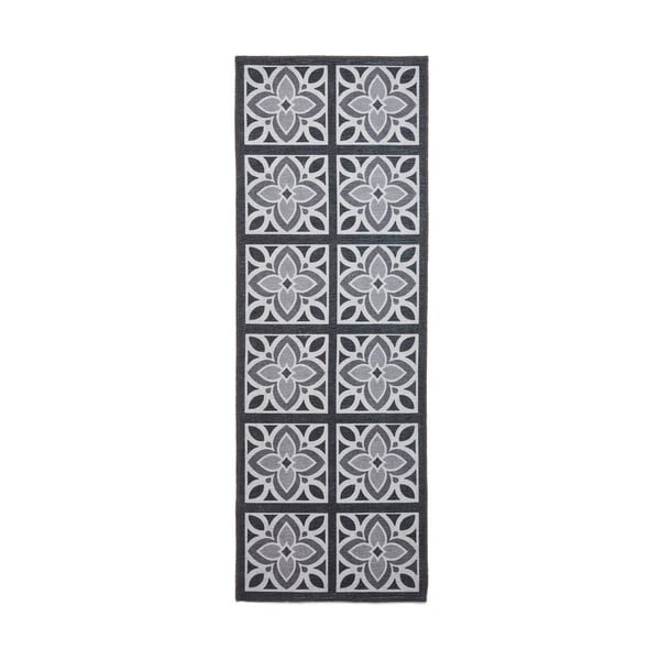 Temno siv pralen tekač 76x230 cm Victoria Grey – Think Rugs