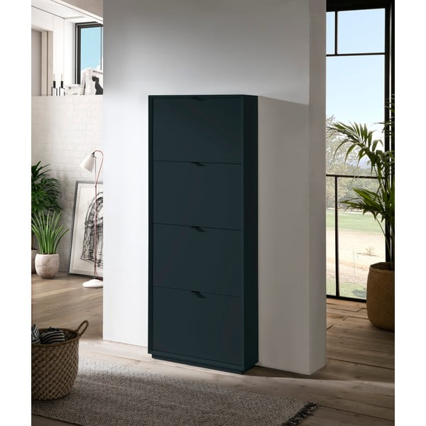 Petrolejsko modra omara za čevlje s 4 predali Marckeric Luka-image-1