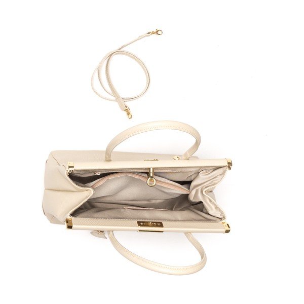 Usnjena torbica Renata Corsi 1012 Beige-image-3