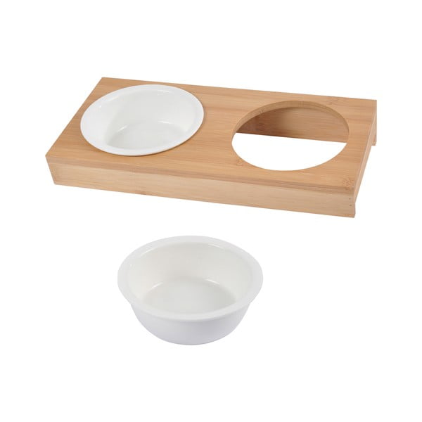 Keramičen komplet posod s podstavkom za pse ø 12 cm – Love Story-image-1