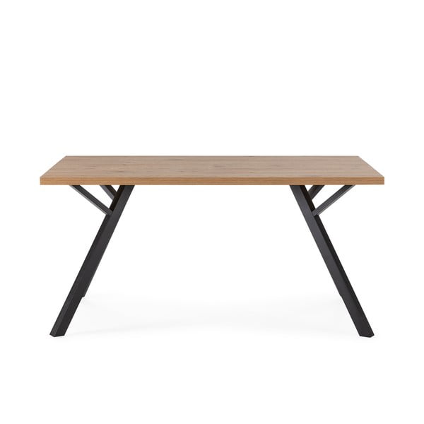 Jedilna miza s hrastovo mizno ploščo v naravni barvi 90x160 cm Marion – Marckeric