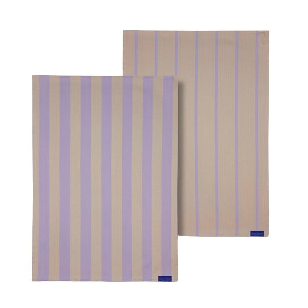 Bombažne kuhinjske krpe v kompletu 2 ks 50x70 cm Stripes – Mette Ditmer Denmark