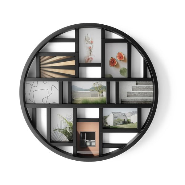 Črn plastičen stenski okvir Luna – Umbra