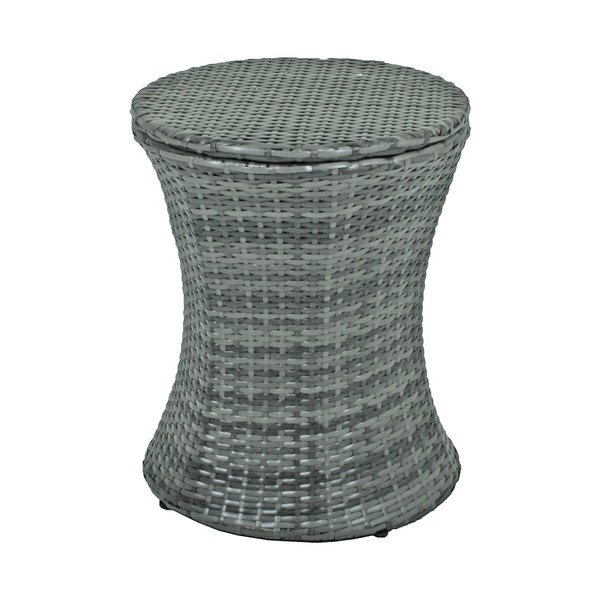 Okrogla vrtna barska miza iz umetnega ratana ø 45 cm Mumbai – Garden Pleasure