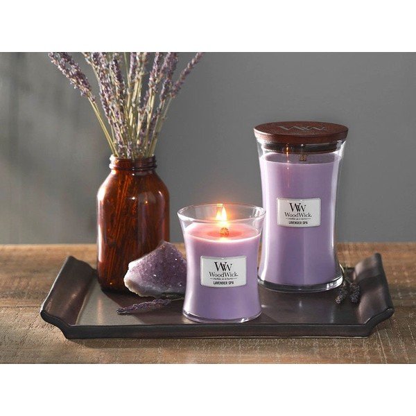 Dišeča sveča WoodWick Lavender Bath, čas gorenja 55 ur-image-1
