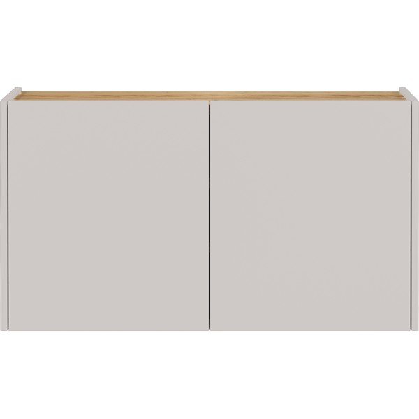 Kremno bela stenska omarica v hrastovem dekorju 93x52x29 cm Libbiano – Germania-image-2