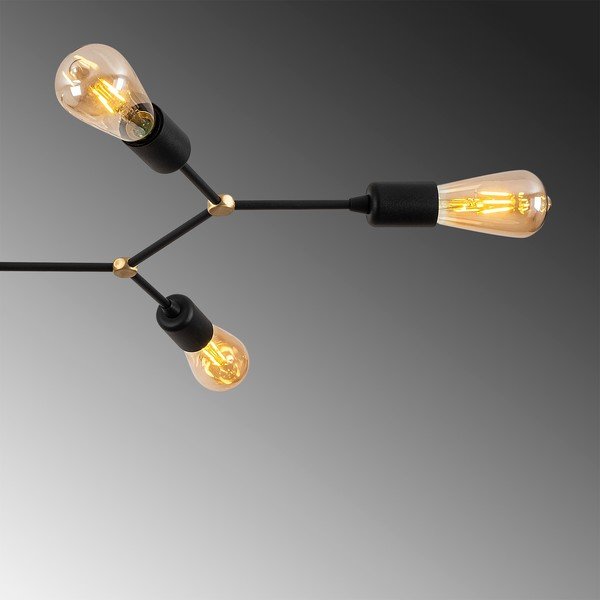 Črna stropna svetilka 48x95 cm Sparrow – Opviq lights-image-4