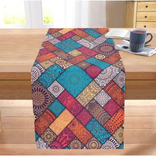 Namizni tekač 40x130 cm Mandala Tiles – Mila Home-image-2