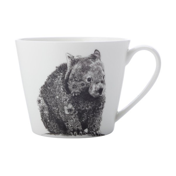 Bela porcelanasta skodelica Maxwell & Williams Marini Wombat, 450 ml