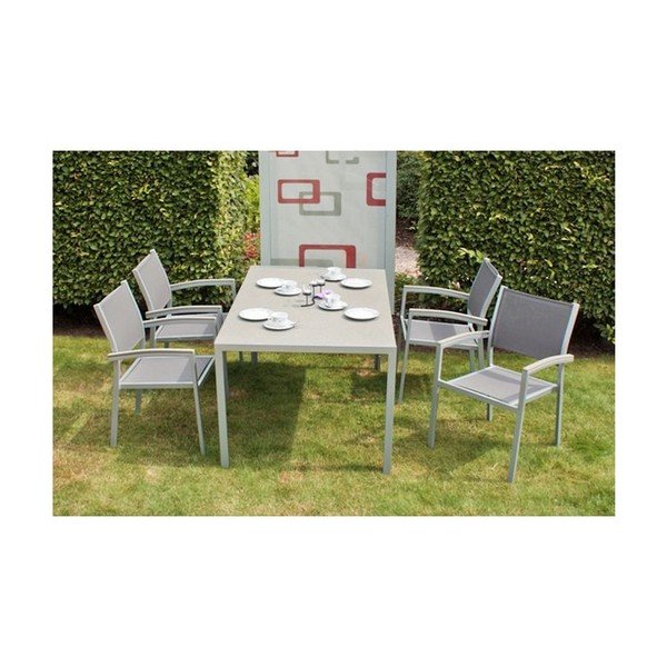 Siv vrtni fotelj Grace – Garden Pleasure-image-1